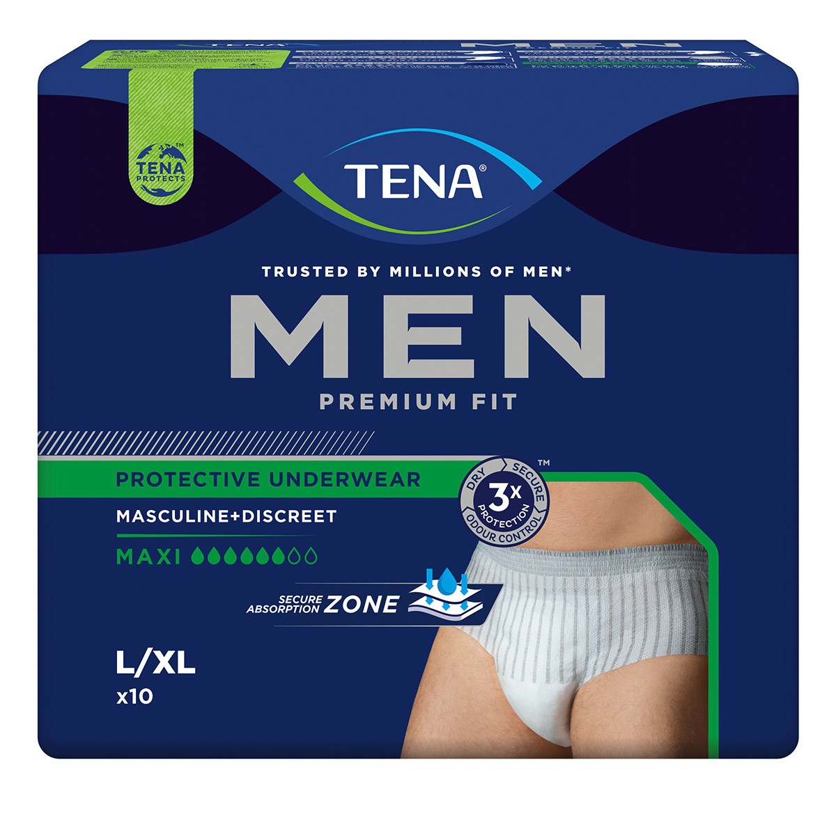 Imagen de Tena Men prot. underwear T/Grande 10uds