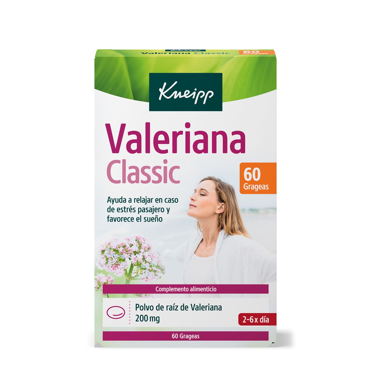 Imagen de Kneipp Valeriana Classic 200mg 60 grageas